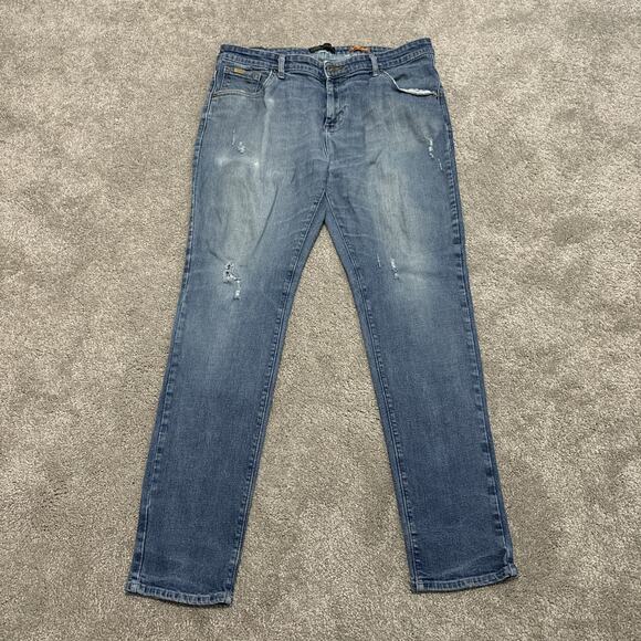 Vintage y2k Versace Super Skinny Jeans 38x32 - Picture 1 of 7
